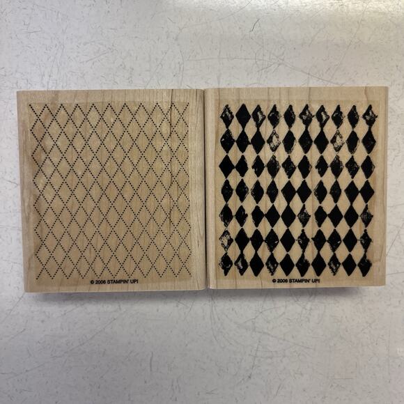 2006 Stampin-Up Rubber Stamp Kit, Looks Like Spring, 6 Stamps Floral Wood - Picture 3 of 8